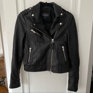 Mackage x Aritzia Pebbled Leather Jacket